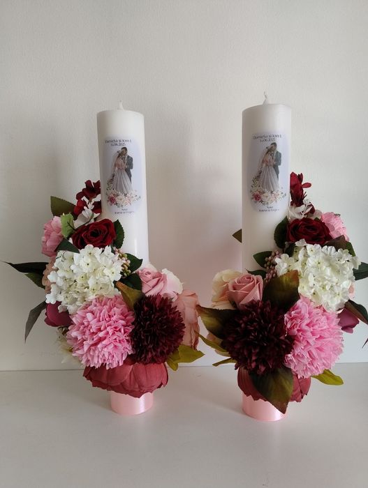 Buchete mireasa/nașa Lumânări de nunta/botez