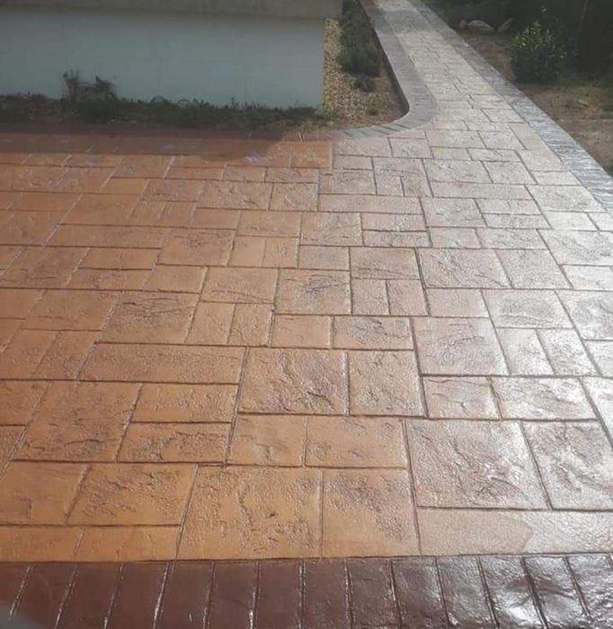 Pavaj din beton amprentat