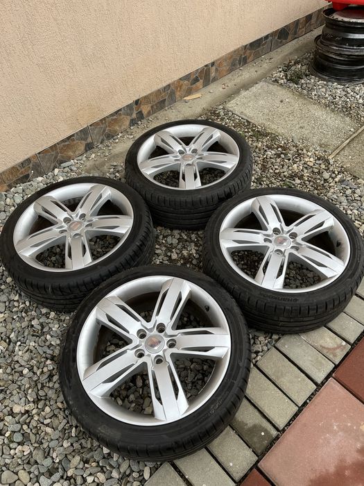 Jante 5x112 R18 model seat leon Fr cu anvelope 225/40 R18