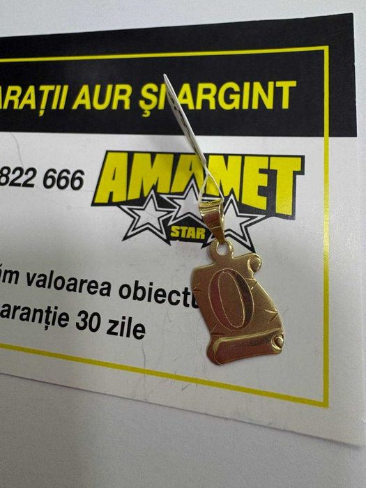 Pandant Litera O Aur 14k (ctg)staramanet