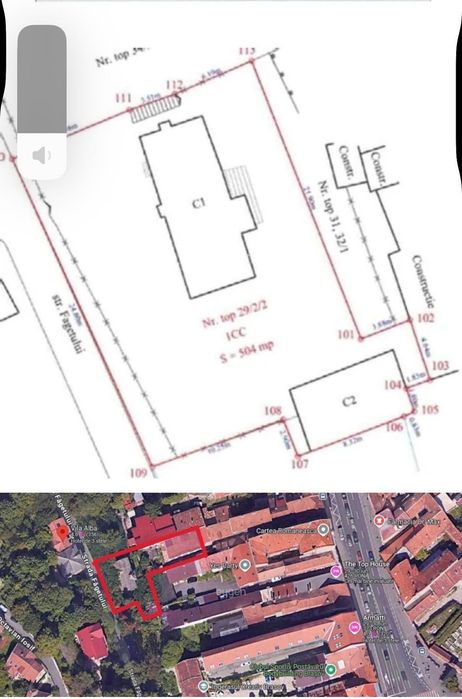 Proprietate Centru Vechi Brasov |820 mp teren |2 corpuri| Vedere Tampa