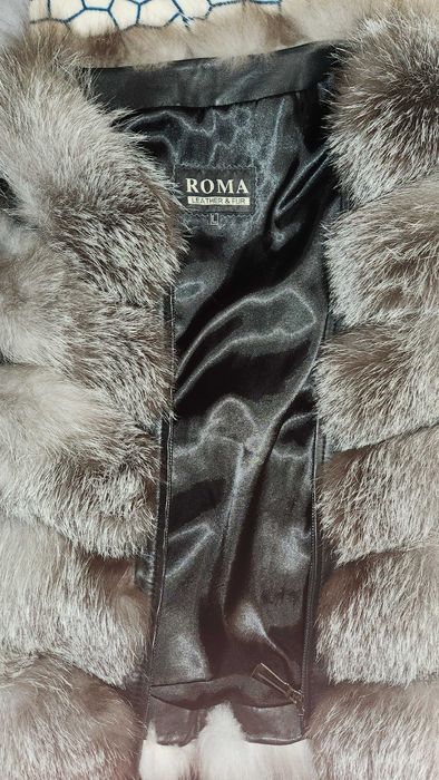 Blana naturala de vulpe argintie