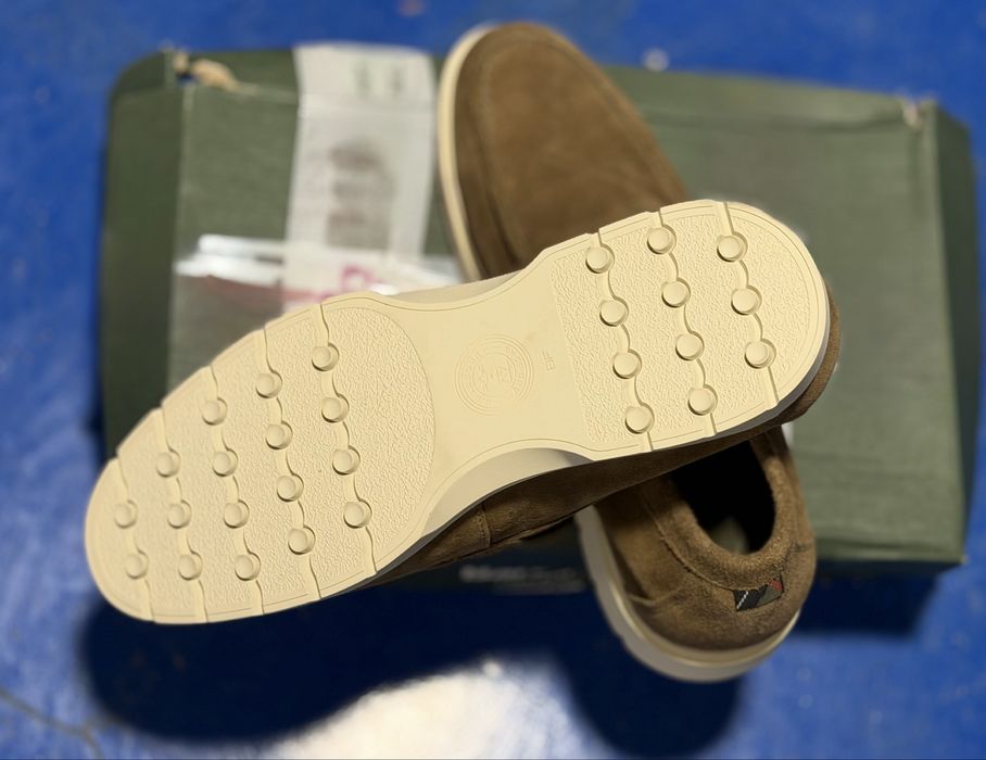 НОВИ!!! Мъжки велурени обувки Barbour Carty Loafer, Taupe Suede,42 (UK 8)