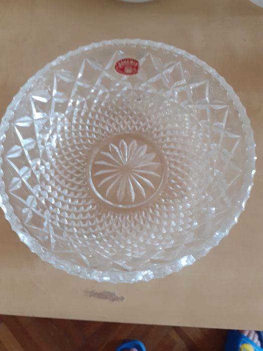 Bol/ castron/ cristal de Bohemia