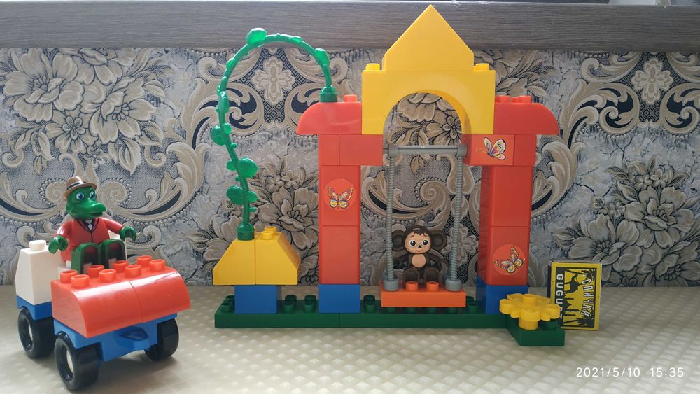 Lego Лего Дупло аналог Крокодил Гена и Чебурашка Конструктор