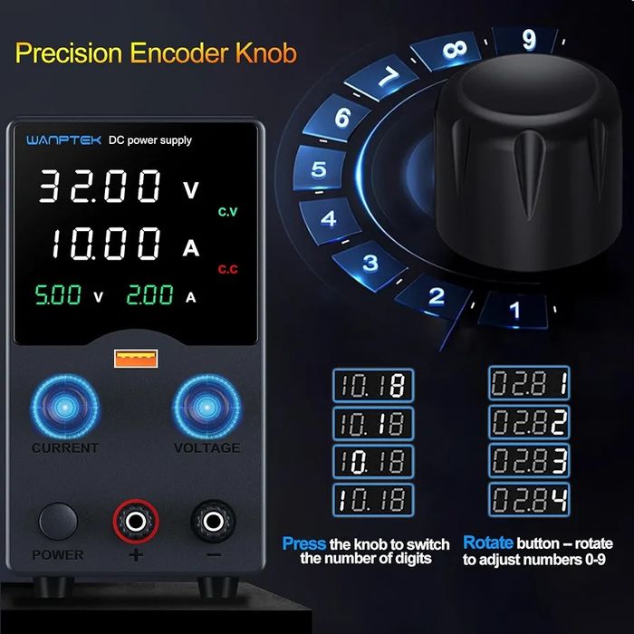 Sursa de alimentare reglabila DC Wanptek 32V 10A