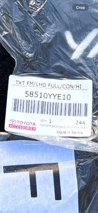 Set covorase Toyota Yaris