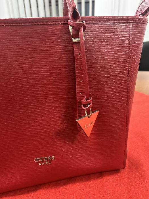 Guess geanta piele naturala