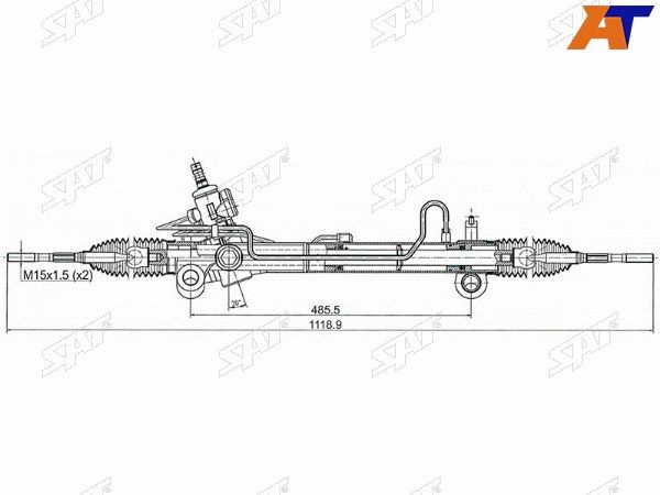 Рейка рулевая Toyota Highlander