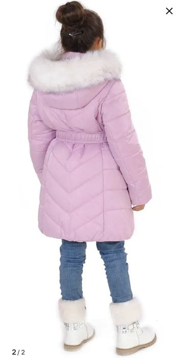 Зимняя куртка для девочки, размер 140