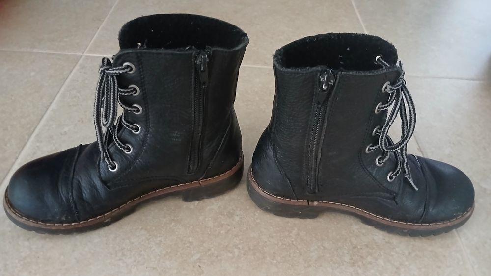 Cizme de piele pentru copii, marimea 32