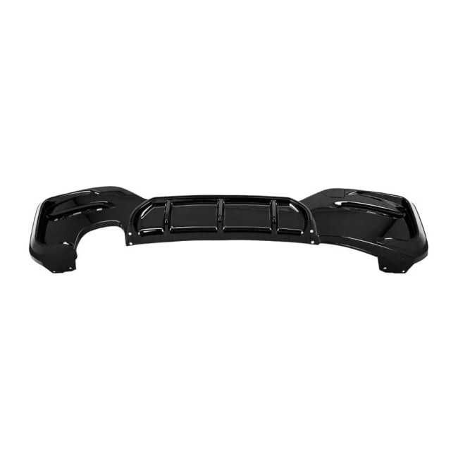 Difuzor Bara Spate M Prelungire Extensie BMW F20 F21 LCI Facelift, Evacuare Stanga, Negru Lucios