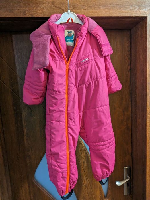 Бебешки гащеризон за ски и шейни warm, розов