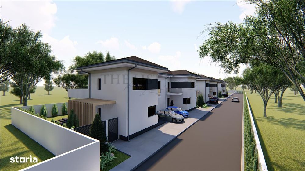 Vila tip duplex de vanzare cu 4 camere | 3 locuri de parcare | Corbean