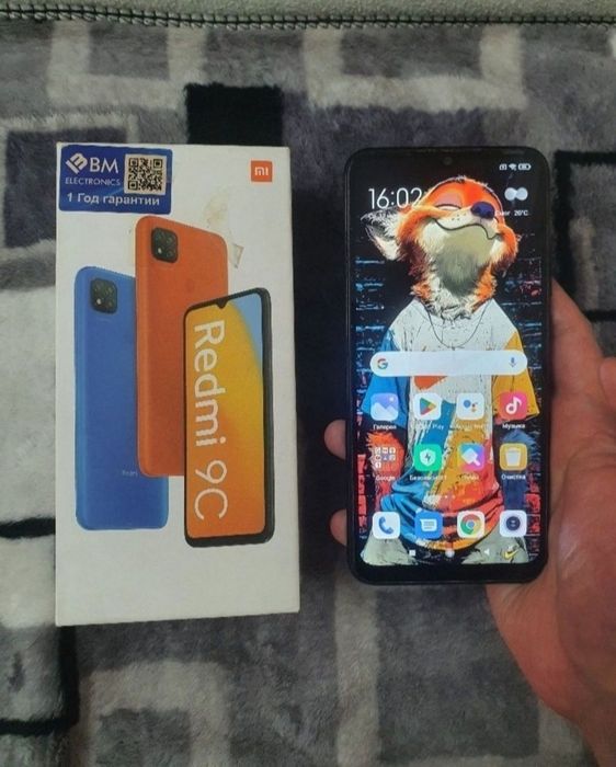 Srochna sotiladi Xiaomi Redmi 9C 128Gb Black sastayani yaxshi aybi yo