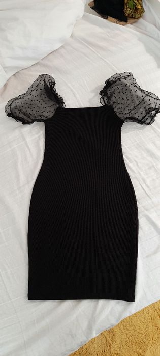Rochie neagra+tull