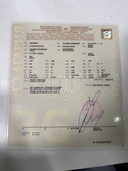 Дачия Докер много добро съсътояние