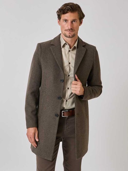 Palton slim de lux 50 L DIGEL lana si casmir gri medium