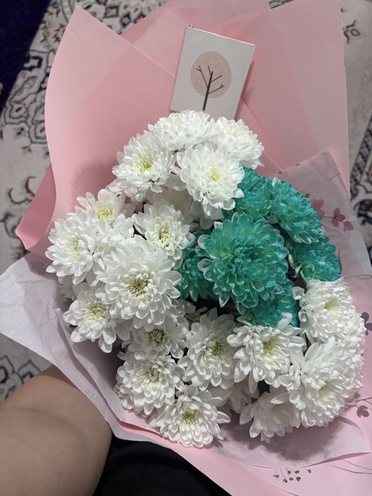 Цветы букет хризантемы