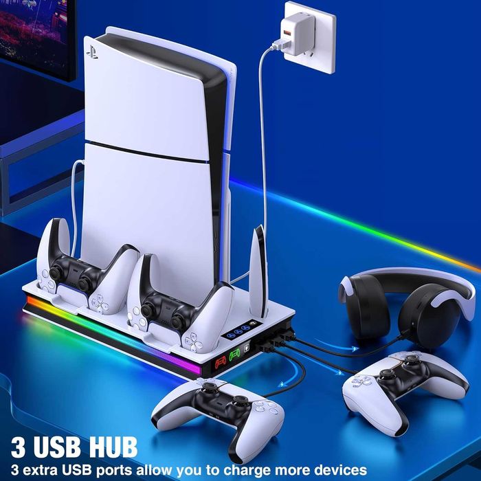 Suport PS5 cu lumină Rgb