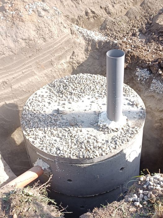 Цялостно изграждане на септични ями,преливник