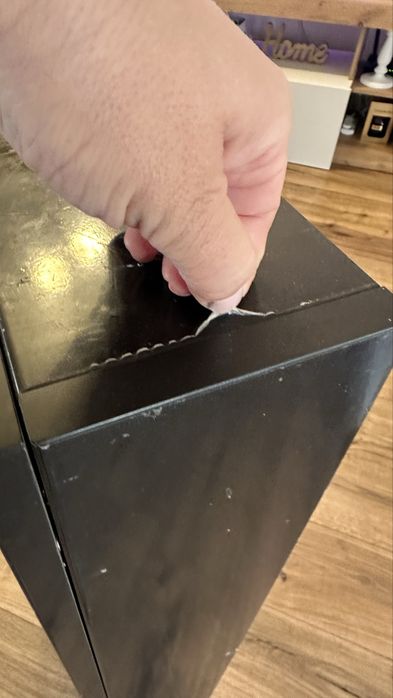 Dulap negru pentru baie 90x40x15 NOU cu folie