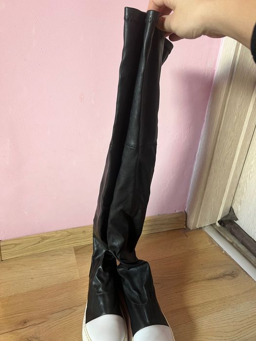 Дамски капитонирани ботуши и чизми от ествествена кожа