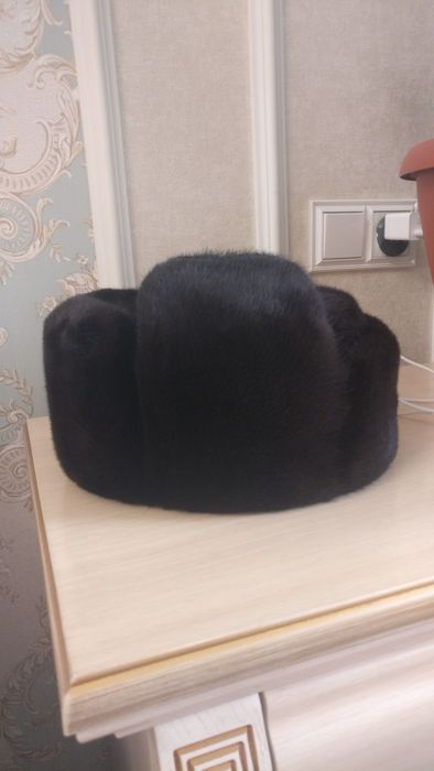 Норковая мужская шапка ушанка