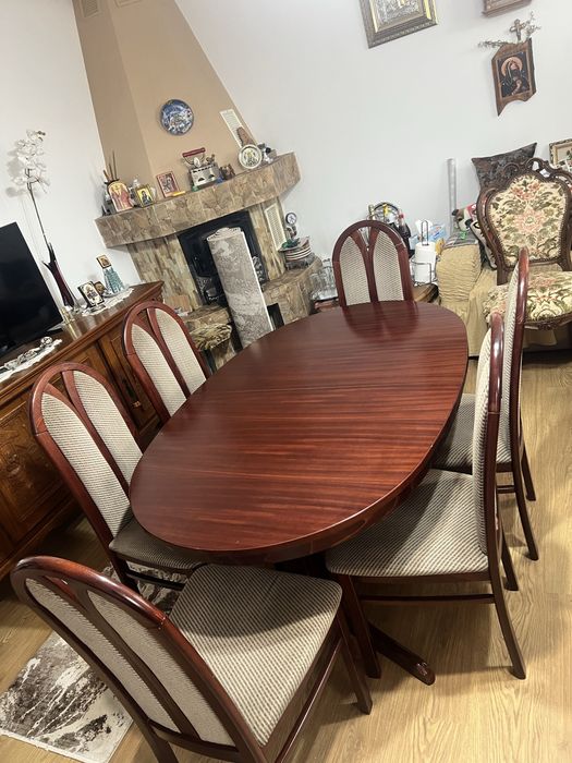 Vand masa extensibila  lemn de cires