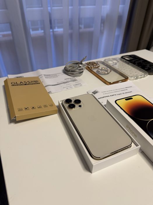 Iphone 14 pro max Gold - 128GB Гаранция и Фактура