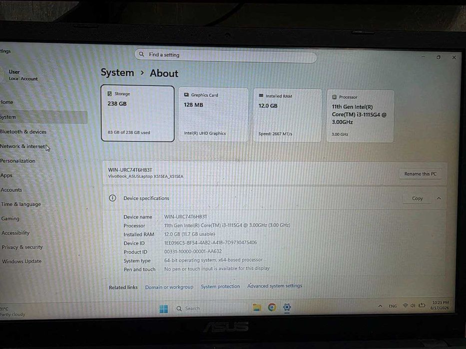 ASUS X15 Vivobook office, dasturlash va studentlar uchun zo'r tanlov