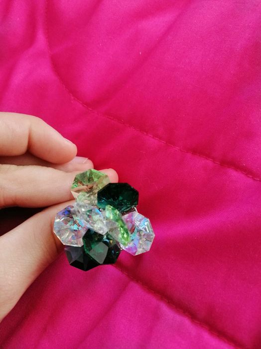 Пръстен от сваровски кристали