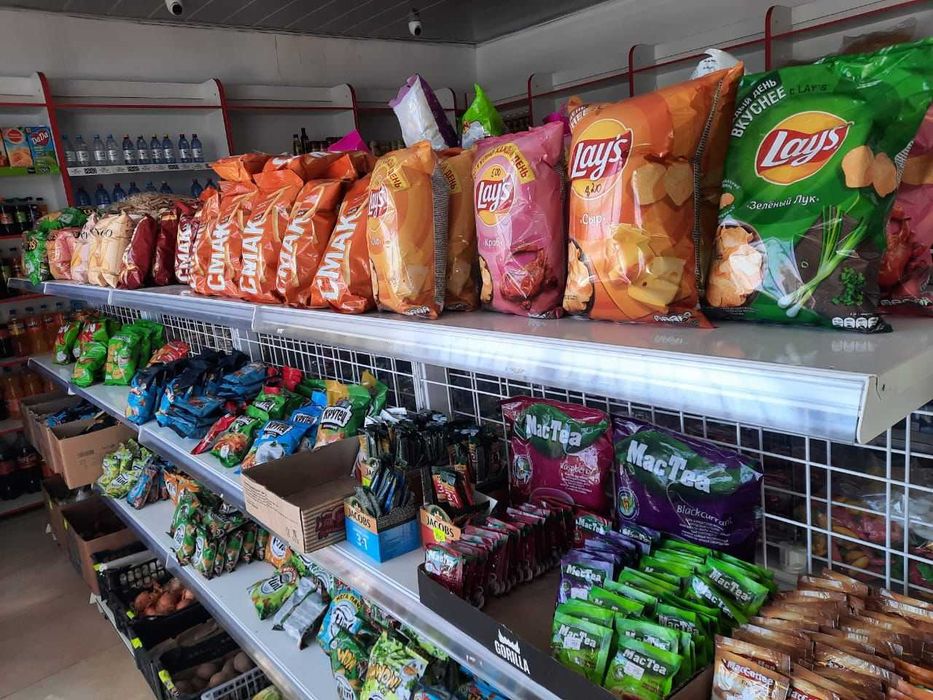 Стеллажи и полки для магазина, кассовый стол, Алматы, рассрочка