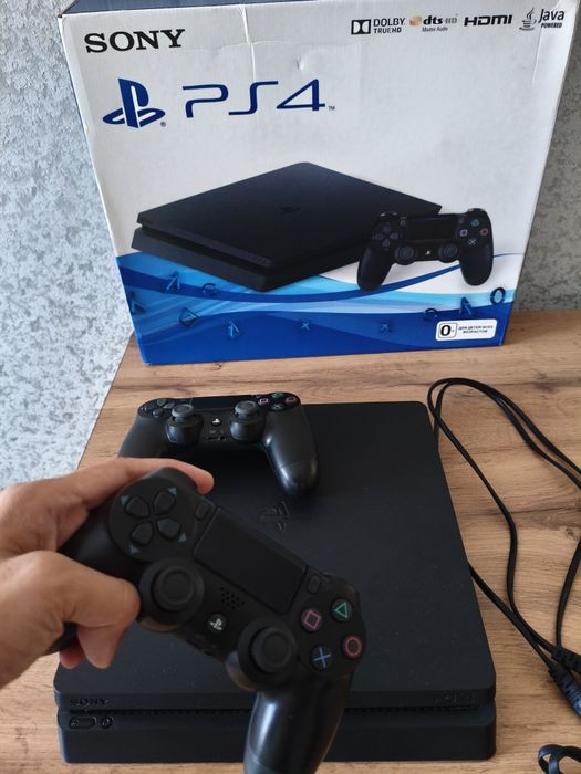 PS4 Slim 1TB + 2 DualShock + PS Plus до 2027 + много игр