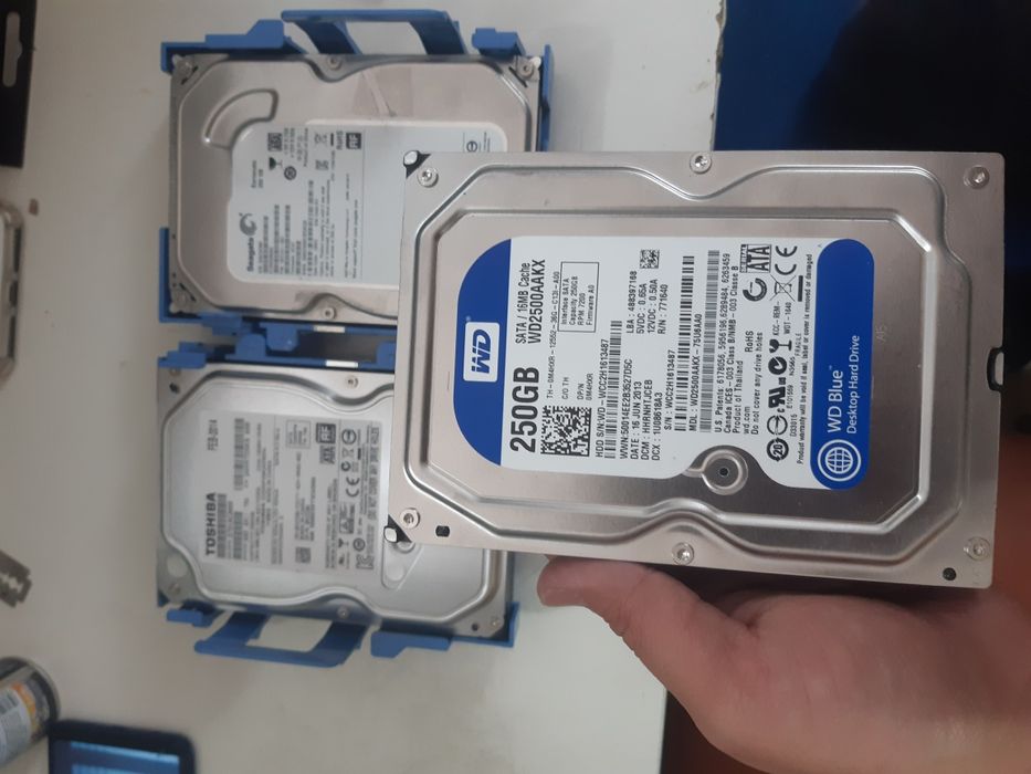Жесткий диска 1000 гб, 500 гб, 250 гб для Видеонаблюдений и К