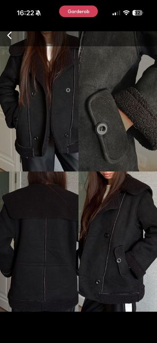 Новая демисезонная дубленка