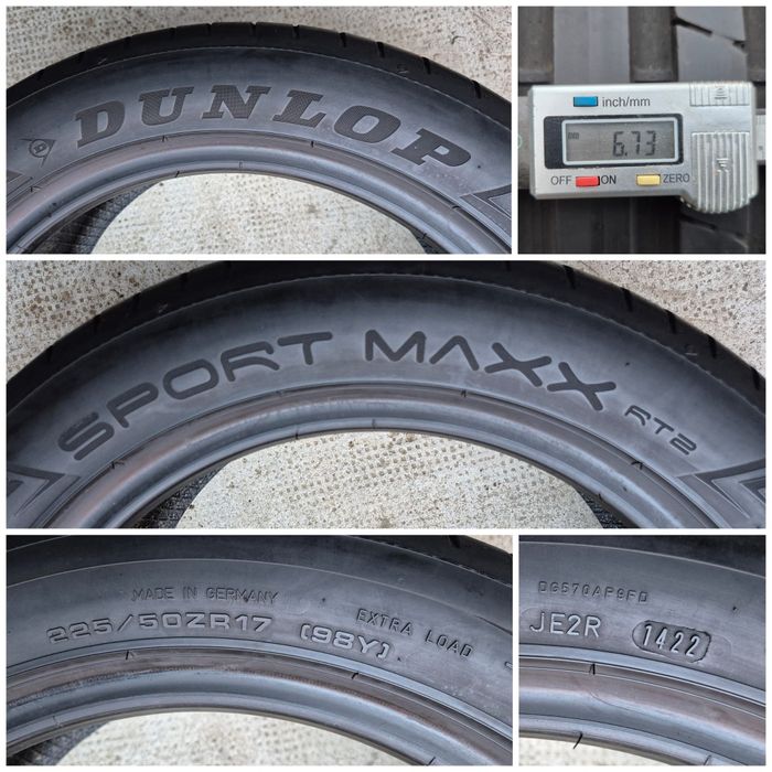 O bucată 225/50 R17 vară - una  Bridgestone Dunlop Vredestein