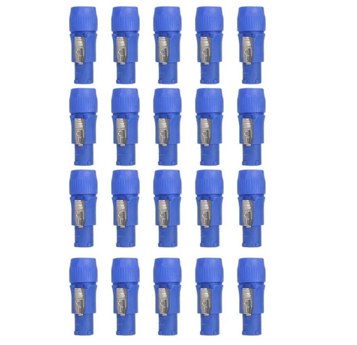 Powercon Connector Пауъркон конектор 3 пинов сив и син 3 PIN AC