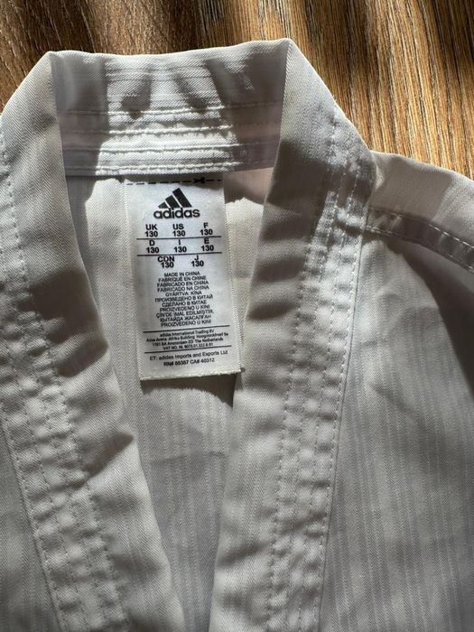 Costum de taekwondo adidas Adi-Start II white si protectii