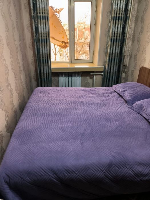 Двухместная кровать с матрасом