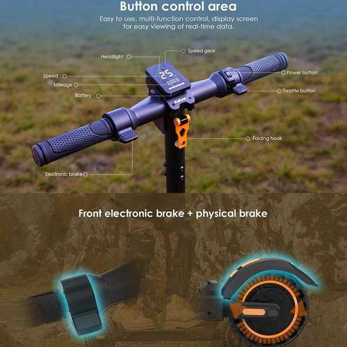 Sigilata Noua ‼️Kukirin S1 Max, Motor Peak 500W, Viteza 30 km/h, Autonomie 40km
