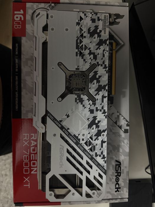 AMD Radeon RX 7800 XT Steel Legend OC Edition – почти нова, за гейминг