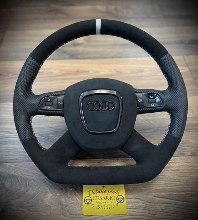 Volan piele Nappa perforata naturala Audi A4 B8 2007-2011