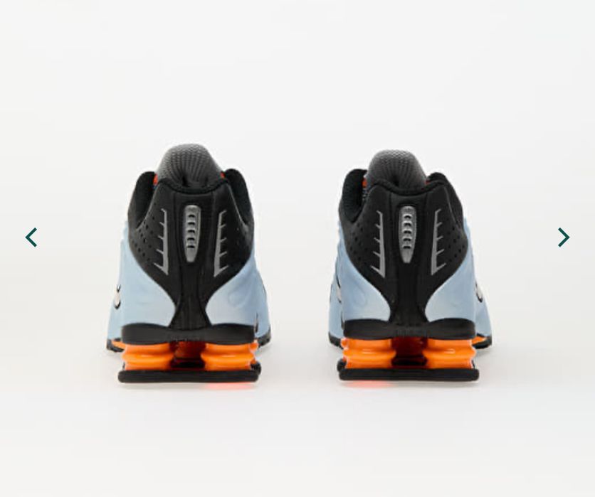 nike shox r4 голубые