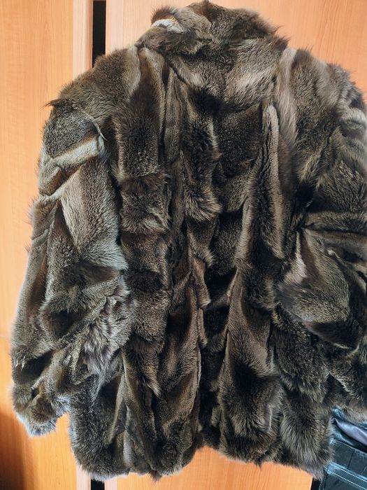 Haina din blană naturală de vulpe