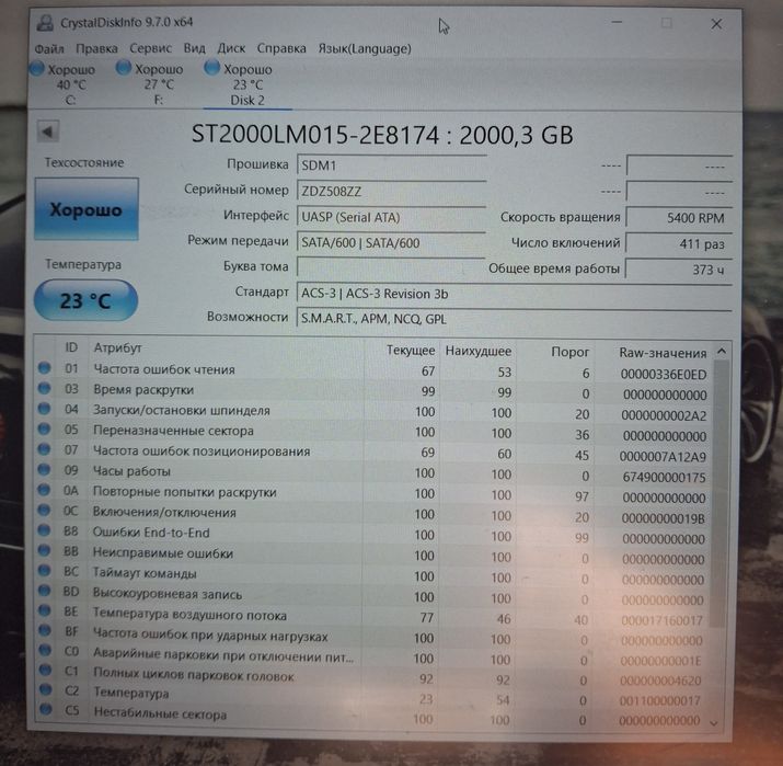 Жёсткий диск HDD 2 TB Seagate
