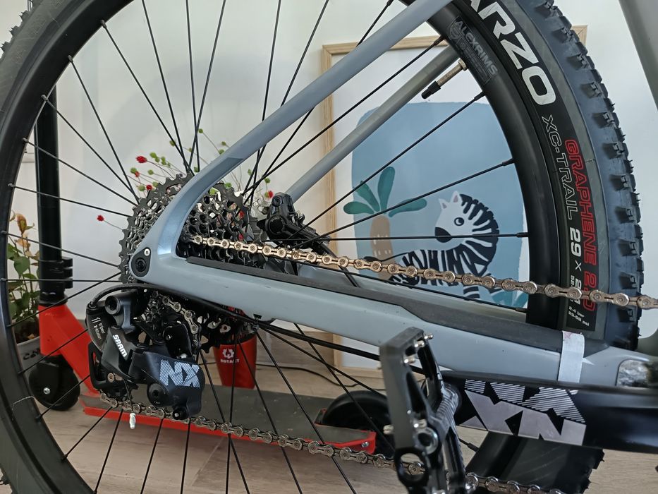 Mtb BMC fibra carbon cu furca Reba