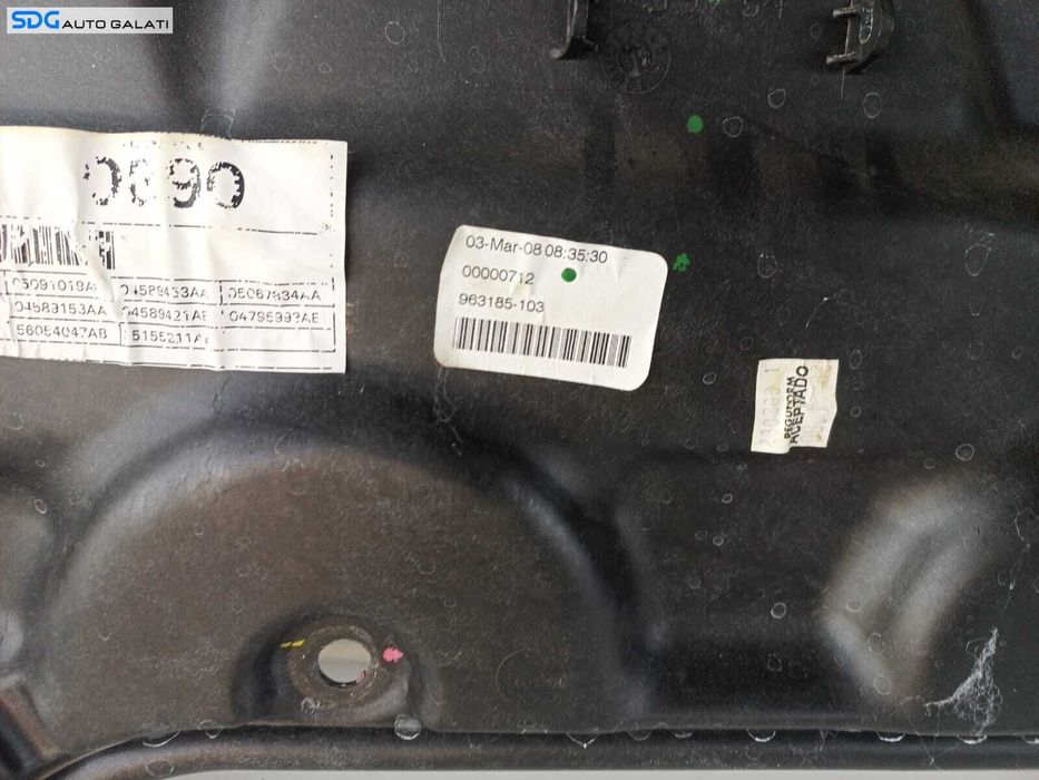 Macara Electrica pentru Geam Sticla de pe Usa Portiera Stanga Fata Fiat Freemont 2008 - 2016 Cod 963185 [L1237]