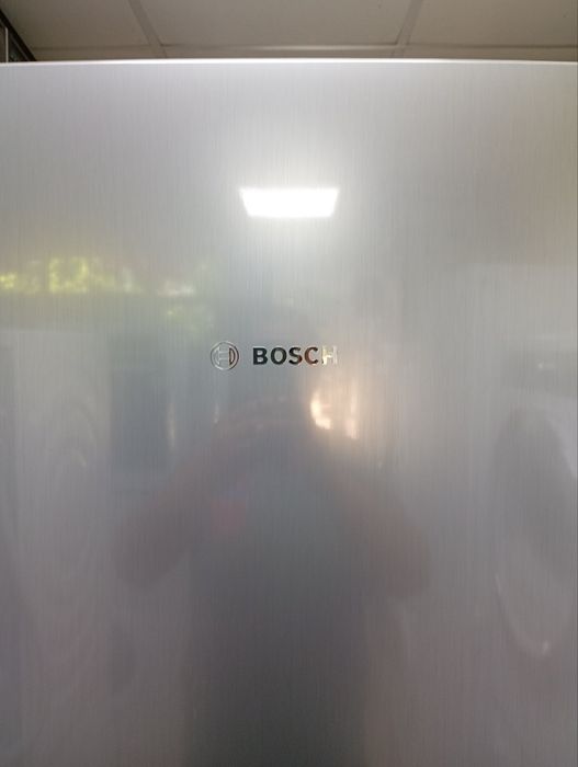 Като нов иноксов  комбиниран хладилник с фризер Бош Bosch No Frost A+++ две години Гаранция