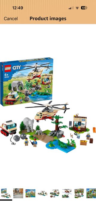 Лего 60302 6+ City хеликоптер слон